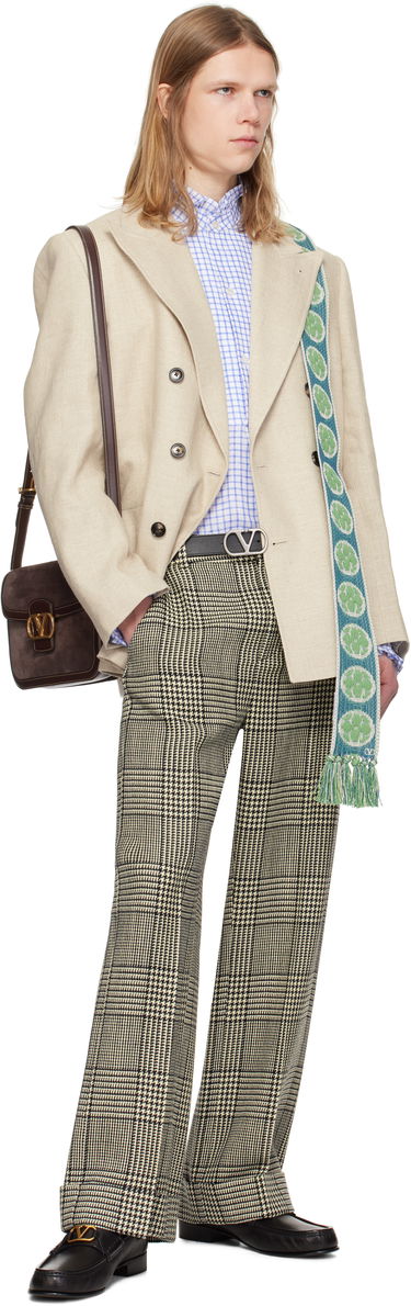 Šál Valentino Valentino Garavani Antibes Knitted Scarf with Tassels Zelené | 6Y2EN00BAZN, 2