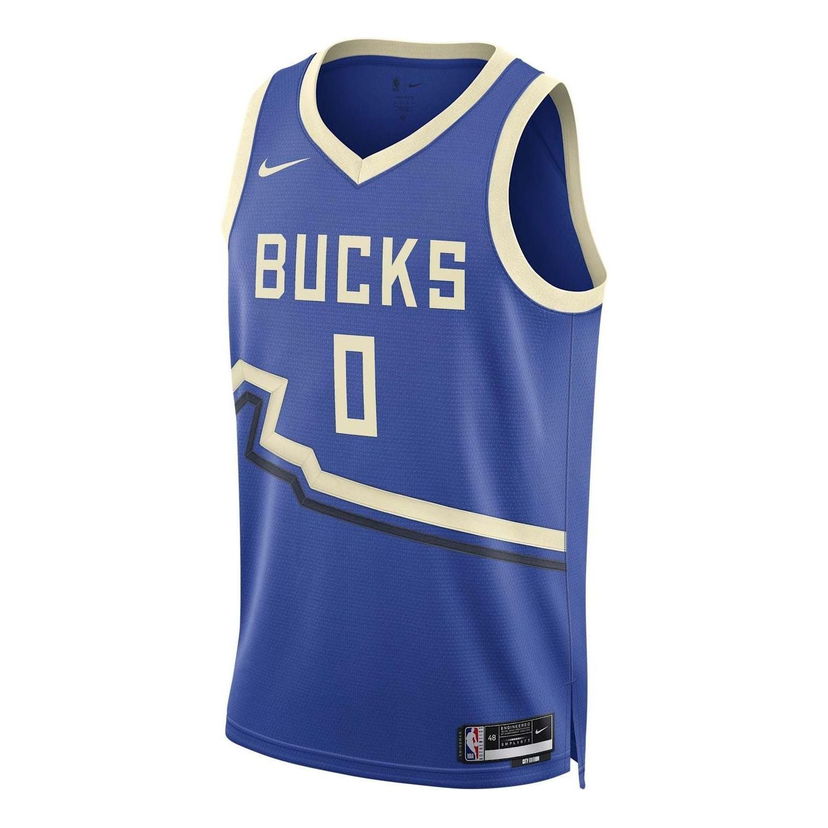 Dres Nike Milwaukee Bucks Damian Lillard City Edition Jersey Modrá | FQ4349-483