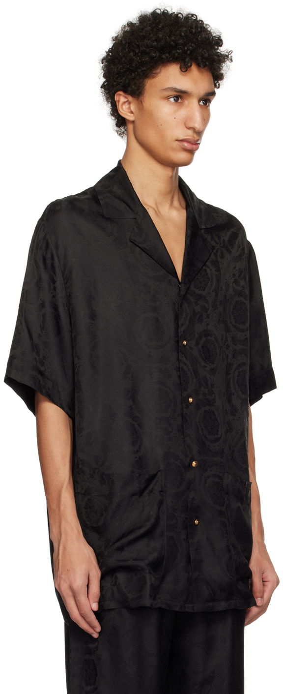 Košeľa Versace Barocco Print Relaxed Shirt Čierna | 1002567 1A06341, 1