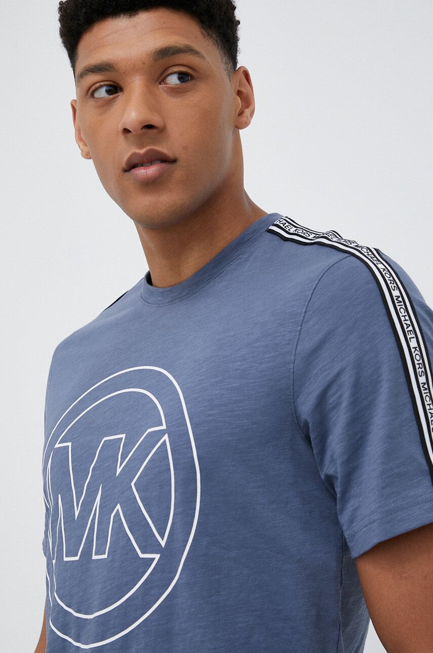 Tričko Michael Kors Graphic Logo Tape T-shirt Navy | 6S35C12071, 0