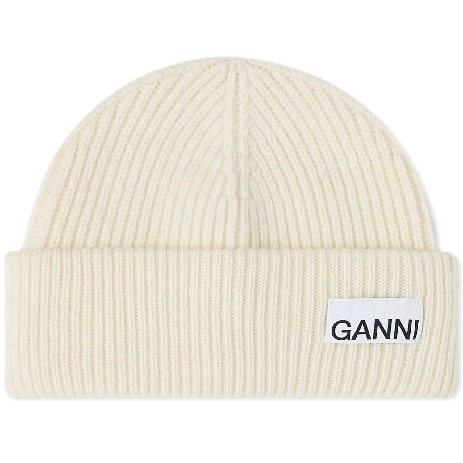 Kulicha GANNI Rib Knit Beanie Béžová | A5627-135, 0