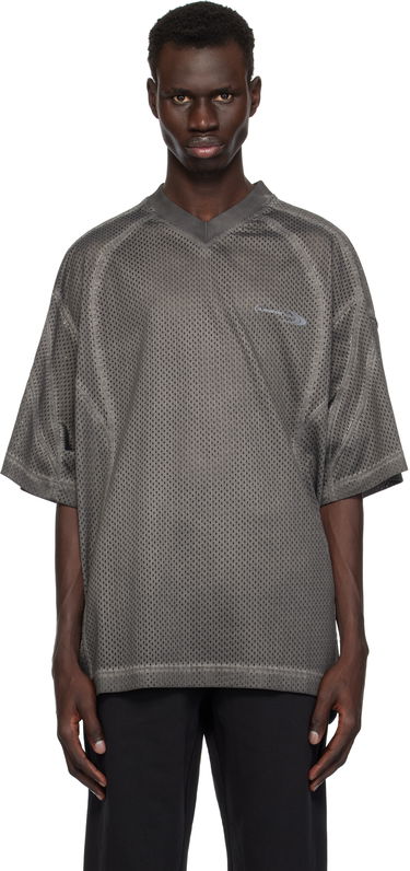 Dres Alexander Wang Alexander Wang Mesh Short Sleeve T-Shirt Šedá | UCC1251733, 0