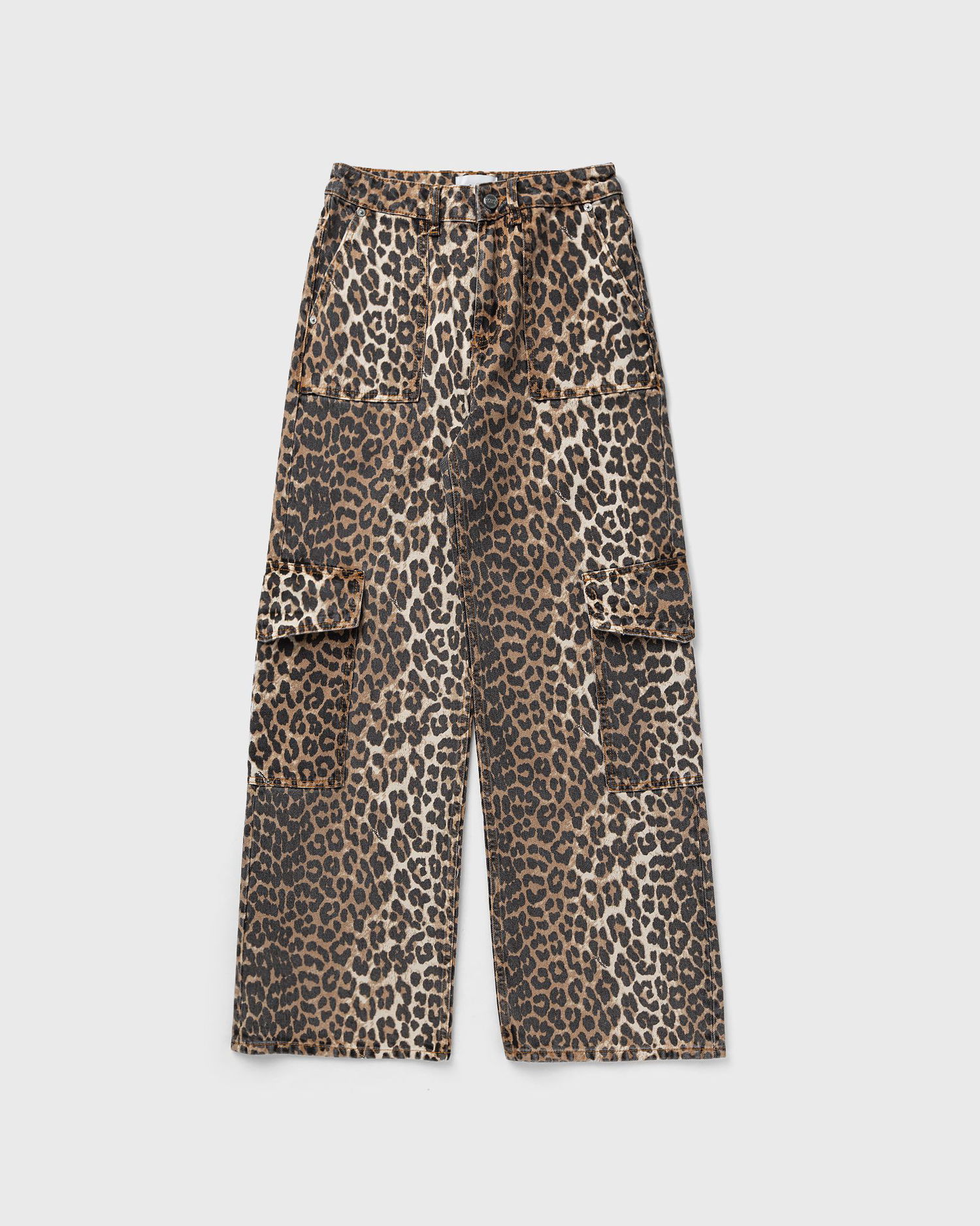 Džínsy GANNI Print Denim Angi Hnedá | J1676-943, 0