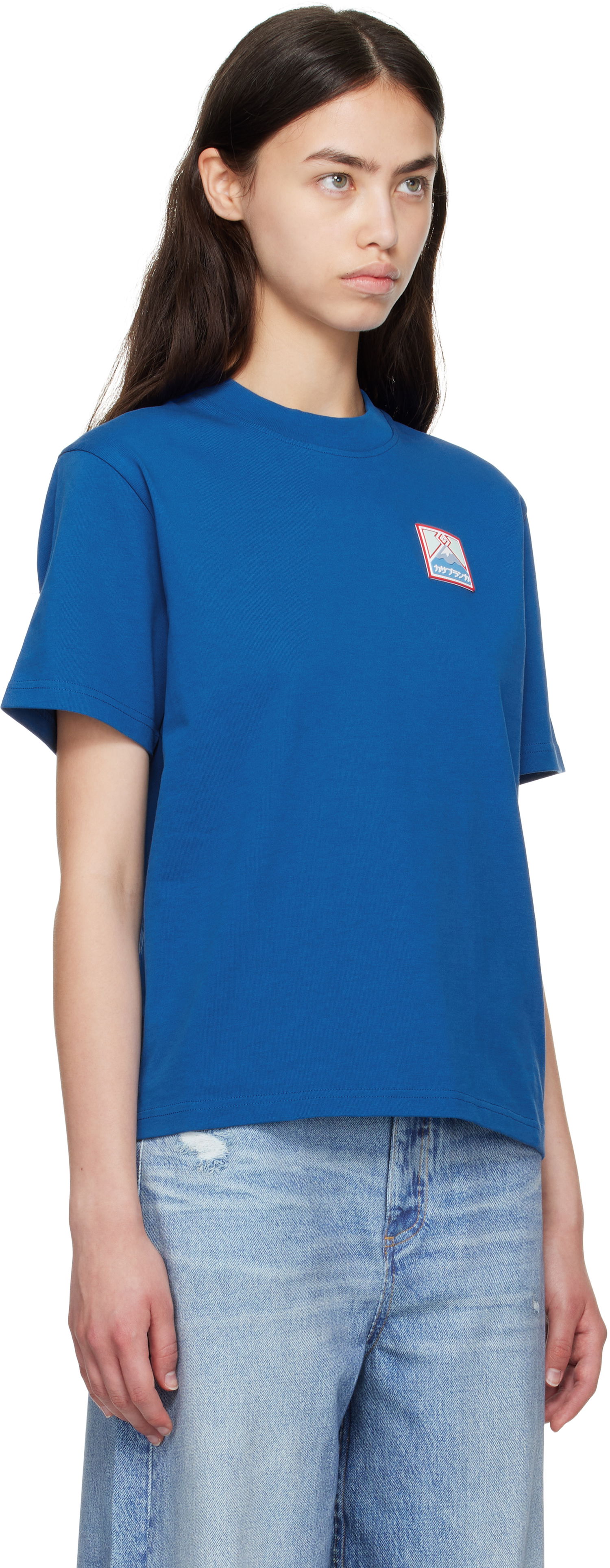 Tričko Casablanca Casablanca Mount Fuji Rubber Patch T-Shirt Modrá | WPF25-JTS-046-04, 1