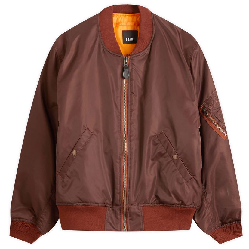 Bomber bunda BEAMS MA1 Jacket Hnedá | 1118-5607-139-28