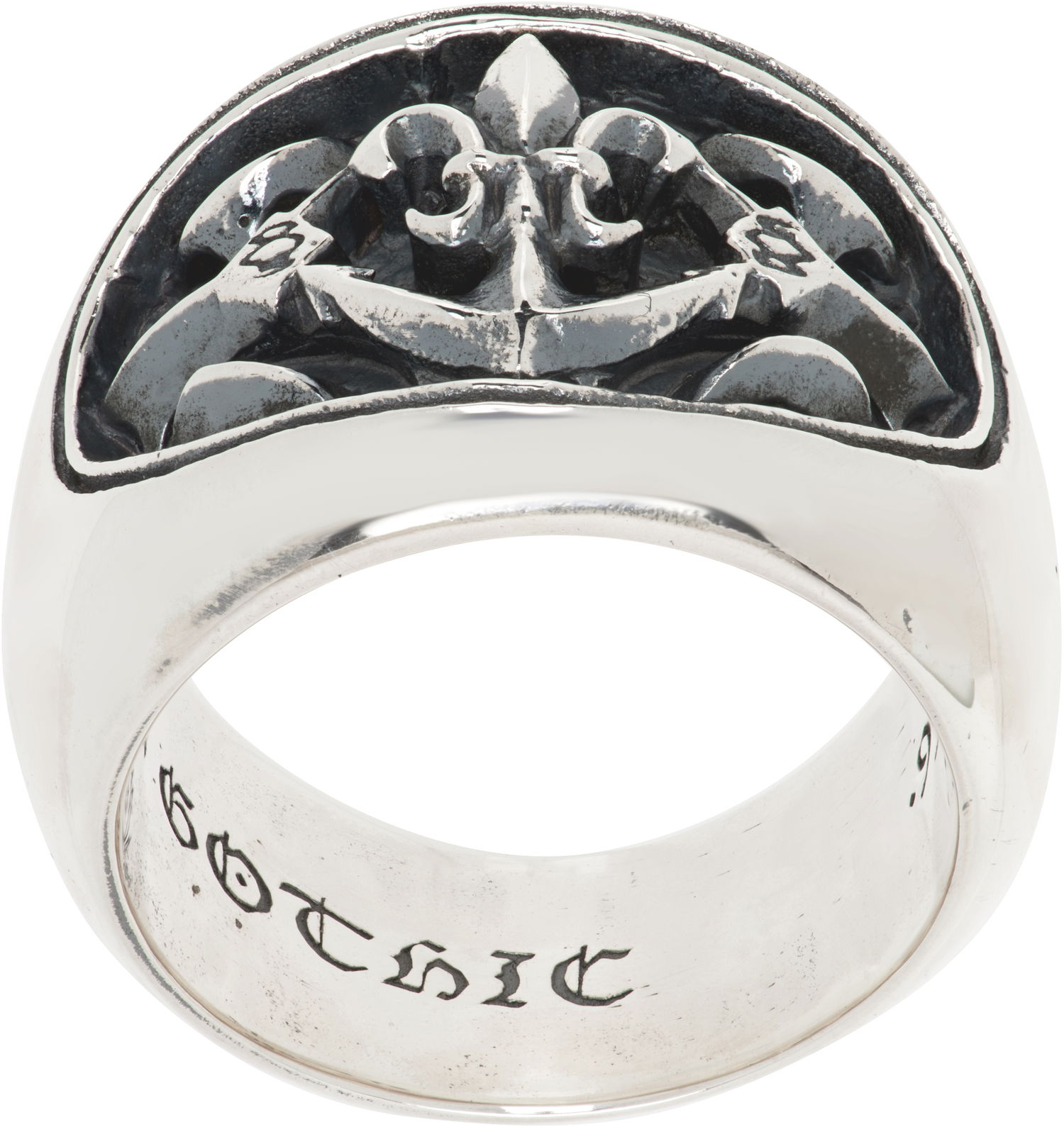 Prsteň Yohji Yamamoto YOHJI YAMAMOTO Lily-Anchor Ring Metalická | HA-A92-920, 0