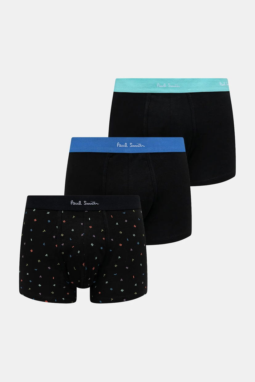 Boxerky Paul Smith Paul Smith Boxer Briefs 3-Pack Čierna | M1A.914.T3PK77
