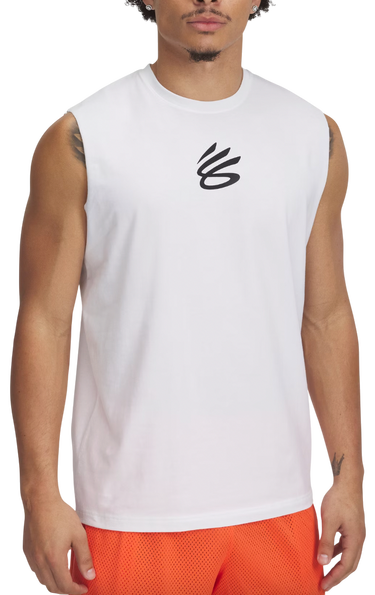 Tielko Under Armour Curry Sleeveless T-Shirt Biela | 1390352-100, 0