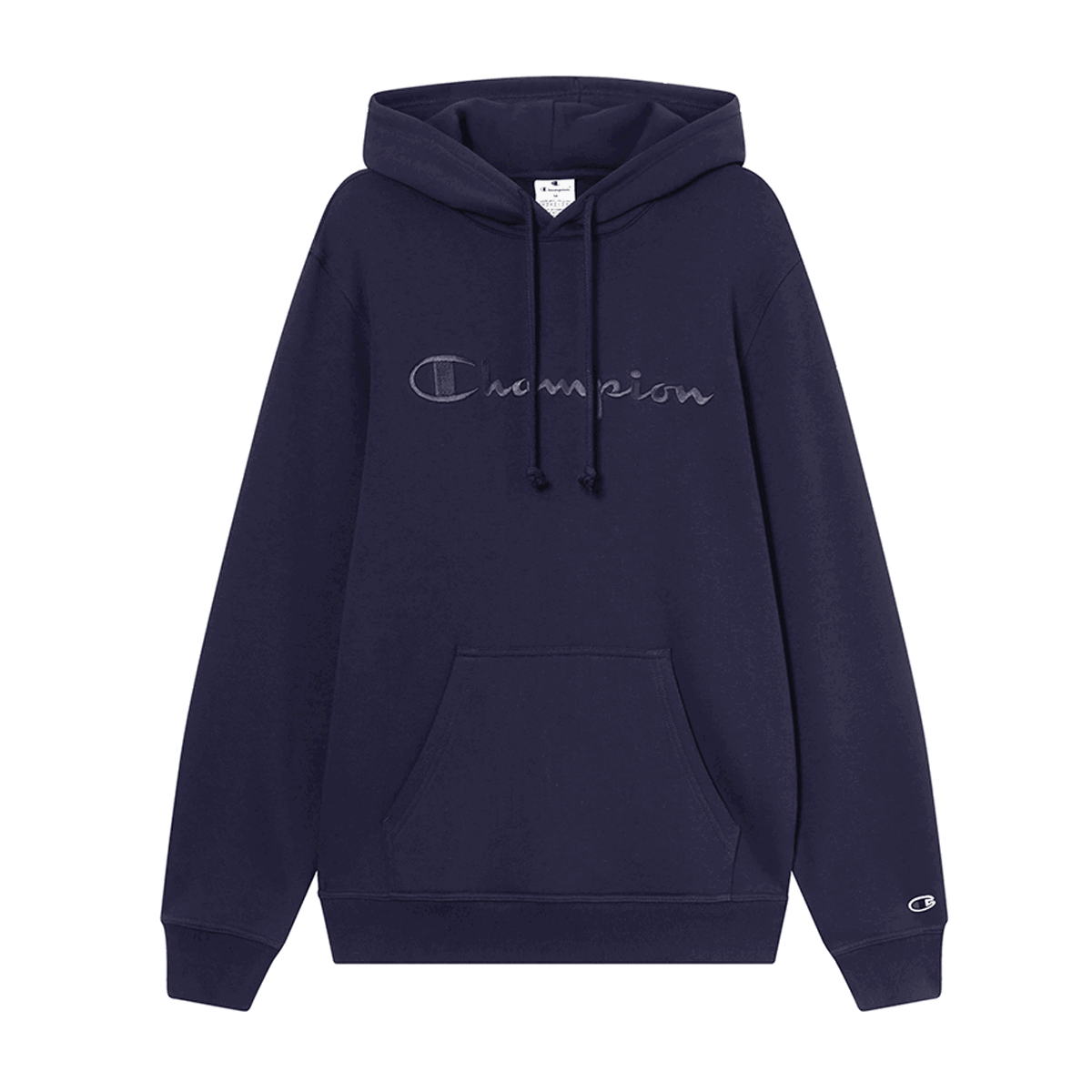 Mikina Champion Embroidered Cursive Logo Hoodie Navy | 220271-BS501, 0