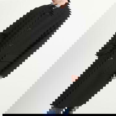 Kabáty Dries Van Noten Dries Van Noten Wool Twill Overcoat, Size Large Čierna | 252-020209-2216-900, 2