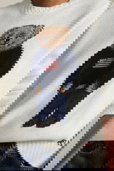 Sveter Polo by Ralph Lauren Polo Bear Crew Neck Sweater Biela | 211978359, 3