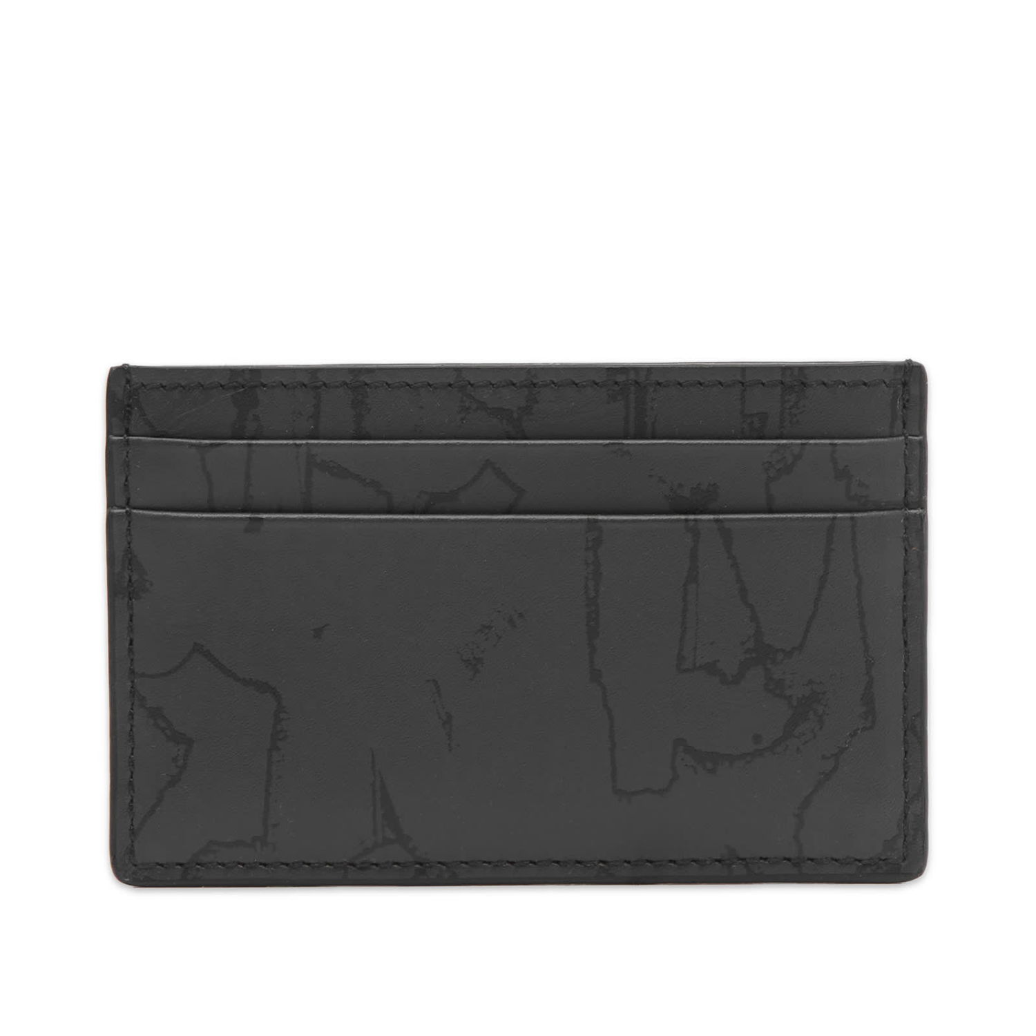 Peňaženka Alexander McQueen Graffiti Logo Card Holder Čierna | 7362301AAQ4-1000, 0