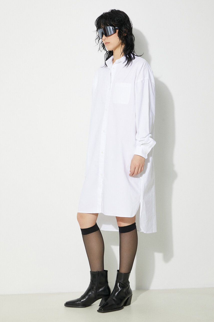 Šaty Fiorucci Fiorucci Oversize Midi Shirt Dress Biela | W01FPDSH063CO01WH01, 0