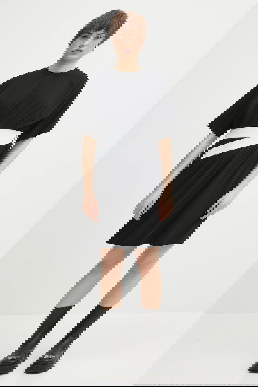 Šaty Maison Margiela MM6 Maison Margiela Mini Cotton T-Shirt Dress Čierna | S52DA0063, 0