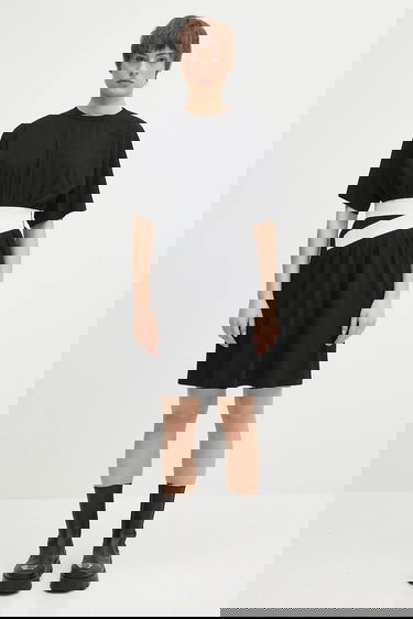 Šaty Maison Margiela MM6 Maison Margiela Mini Cotton T-Shirt Dress Čierna | S52DA0063, 0