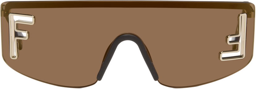Slnečné okuliare FENDI 'FF' Squared Sunglasses Hnedá | FE40168UW0032G 192337229985