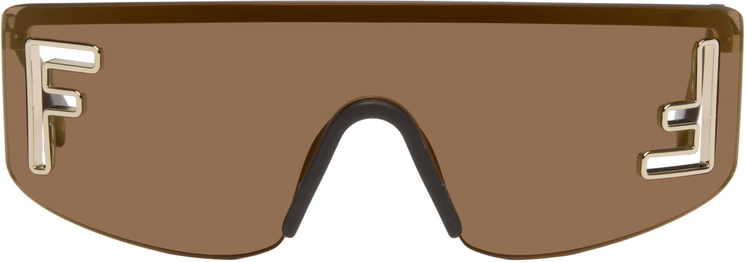 Slnečné okuliare FENDI 'FF' Squared Sunglasses Hnedá | FE40168UW0032G 192337229985, 0