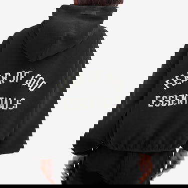 Mikina Fear of God Essentials Brushed Hooded Bomber Jacket Čierna | 202HO245400FW, 3
