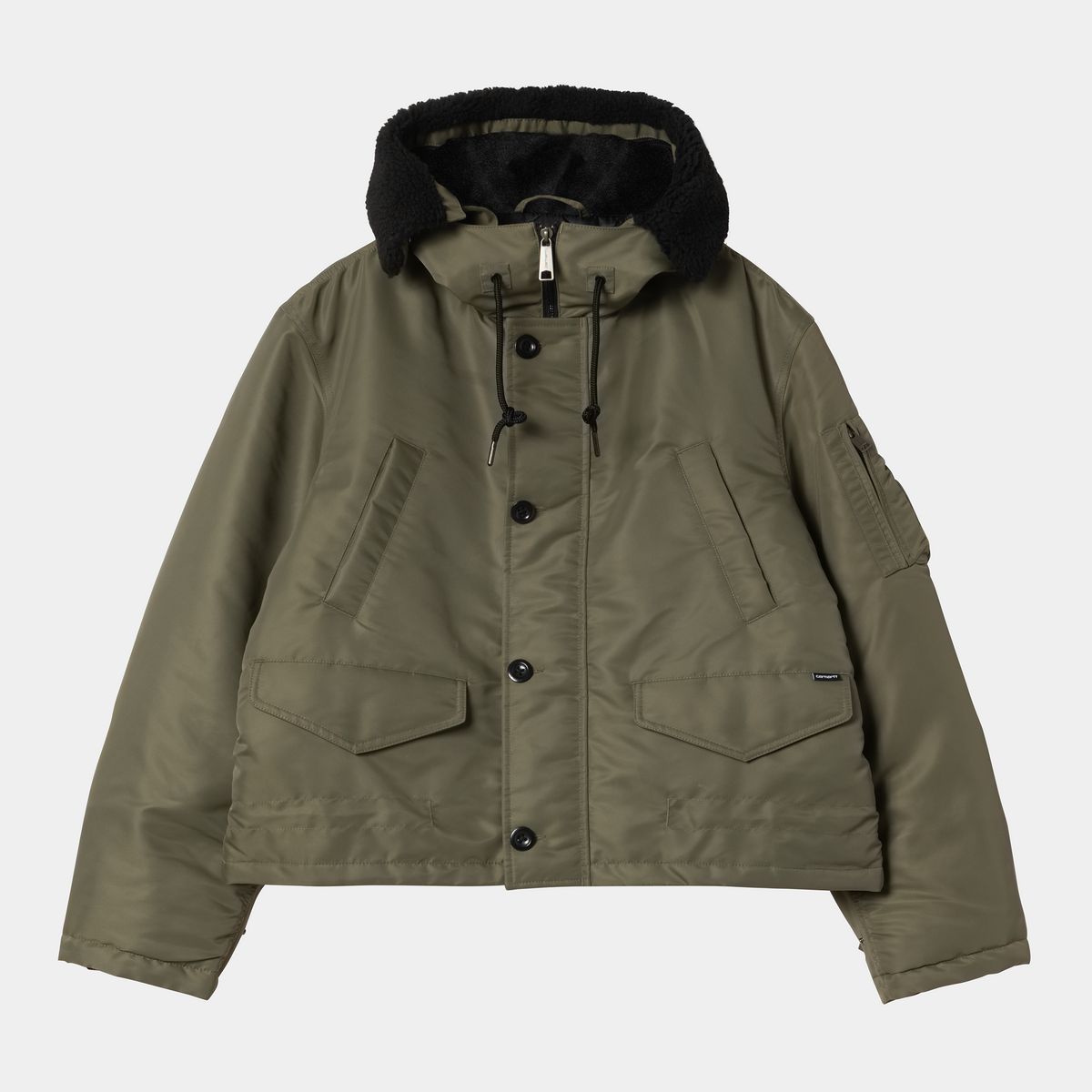 Parka Carhartt WIP Oltera Hooded Jacket with Sherpa Lined Hood Zelené | I035318_9, 0