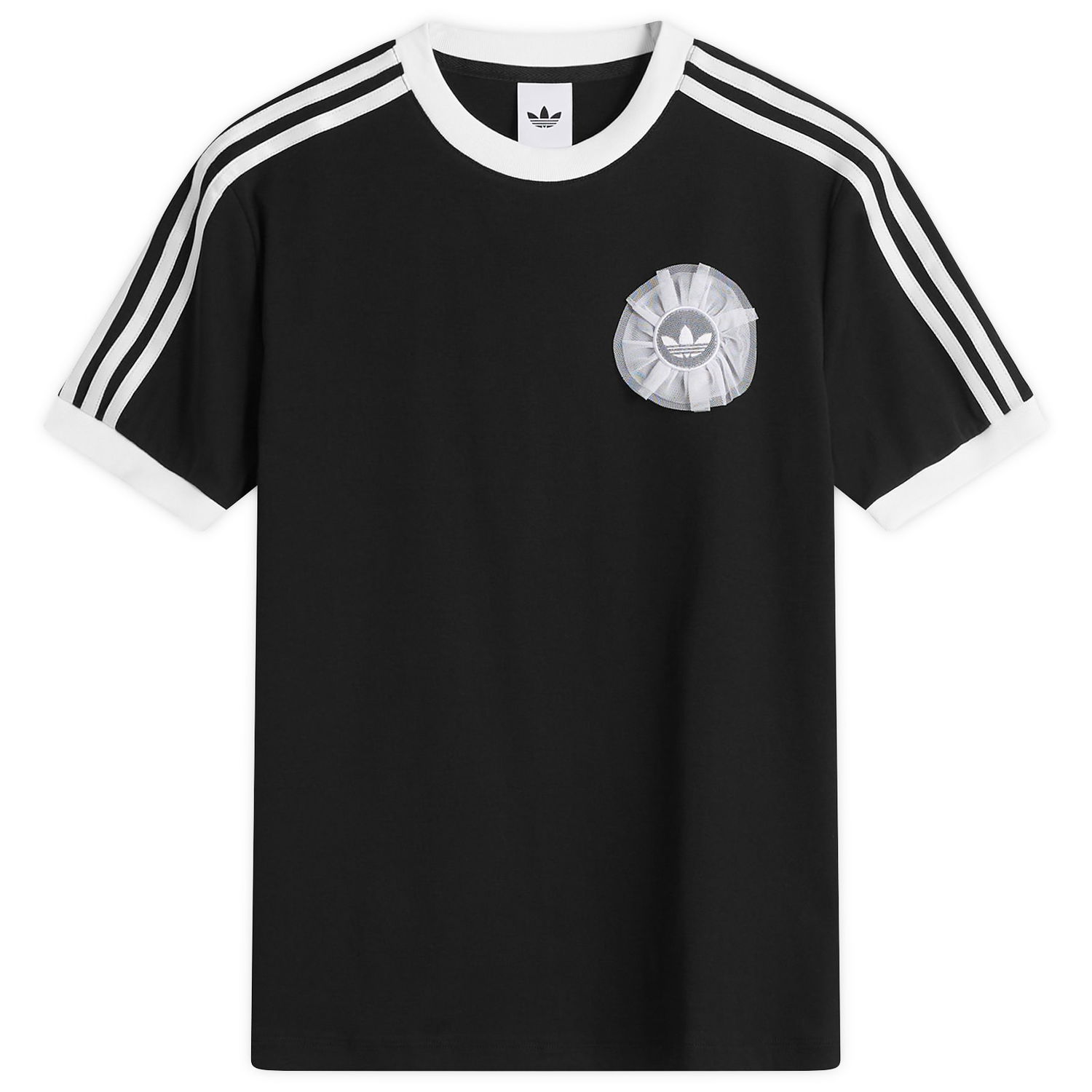 Tričko adidas Originals Tulle Branding T-Shirt Size X-Small Čierna | KS6559, 0