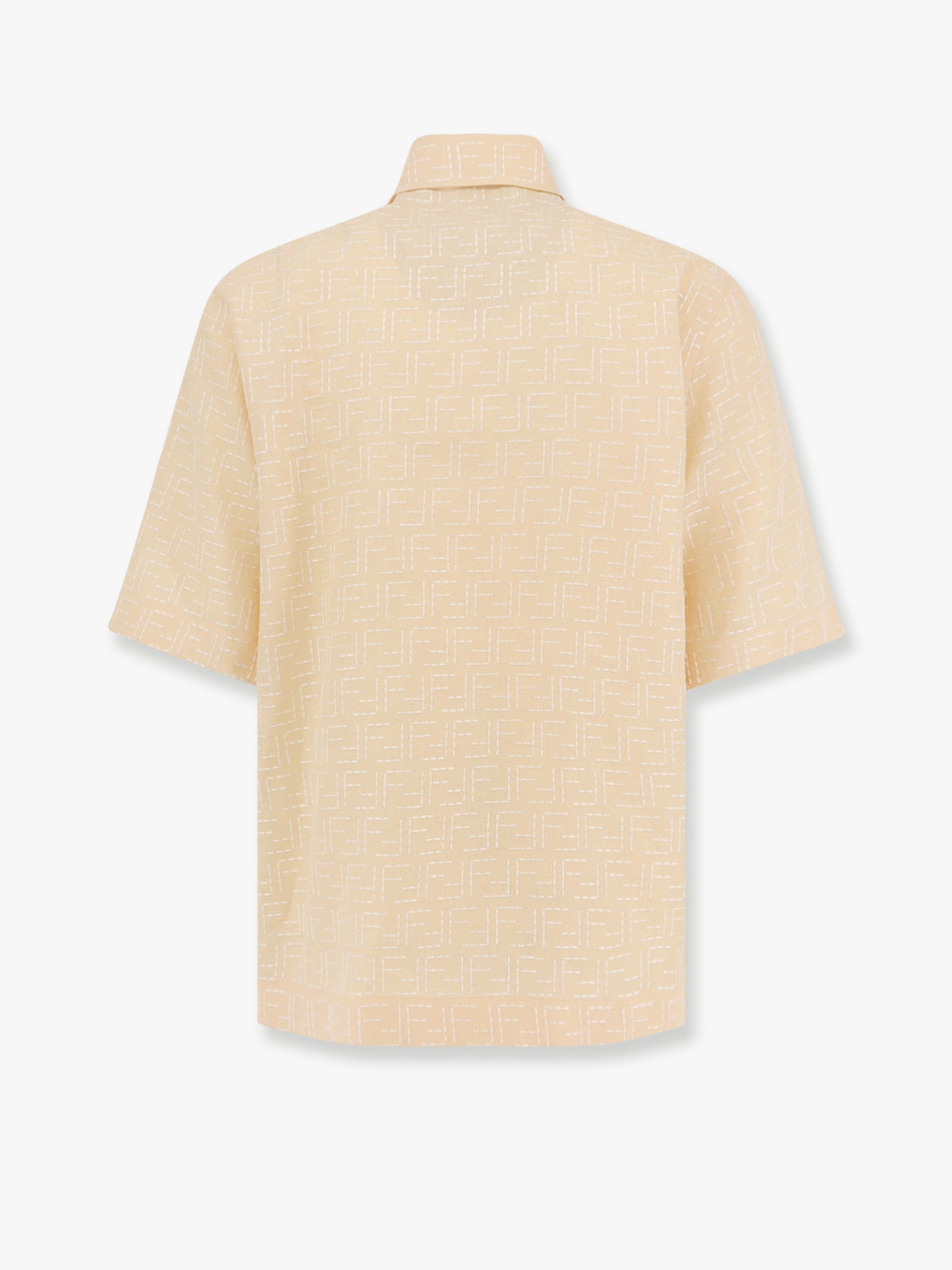 Košeľa FENDI Fendi Short Sleeve Button-Down Shirt Béžová | FS1317AU6YF0PKL, 1