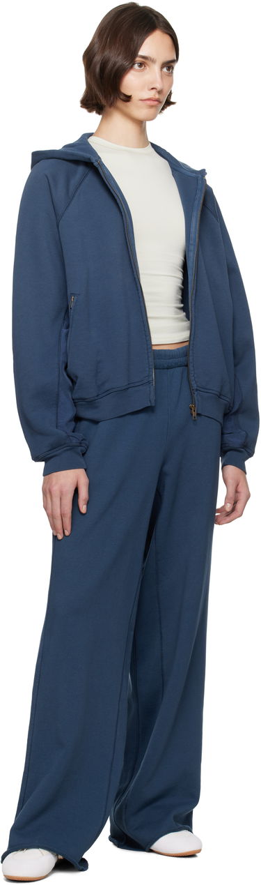 Mikina SKIMS SKIMS French Terry Relaxed Zip Up Hoodie Modrá | ZU-ZUP-7768W, 3