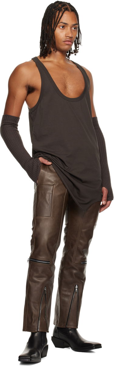 Tielko Rick Owens Concordians Pony Tank Top Hnedá | RR02E1101 JA, 3