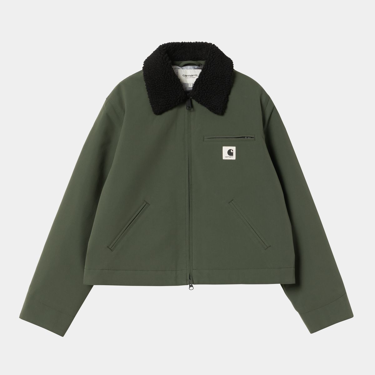 Bunda Carhartt WIP Newkirk Shearling Collar Jacket Zelené | I035699_8, 0