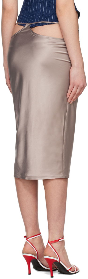 Sukňa Miaou Miaou Verona Midi Skirt Šedá | 4027SS3SIL, 2