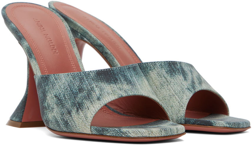 Amina Muaddi Lupita Slipper Heeled Sandals