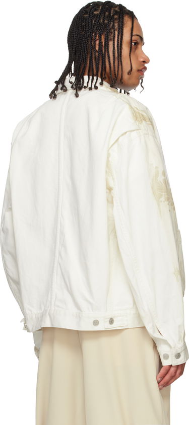 Bomber bunda Dries Van Noten Dries Van Noten Printed Jacket Béžová | 251-020550-1556, 2