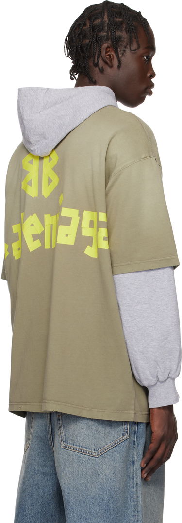 Tričko Balenciaga New Tape Type Medium Fit T-Shirt Zelené | 739784TOVA9, 2