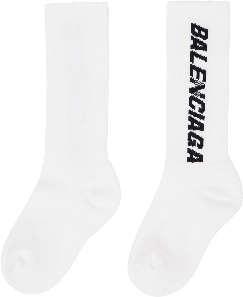 Ponožky Balenciaga Racer Socks Biela | 767074 472B4, 1