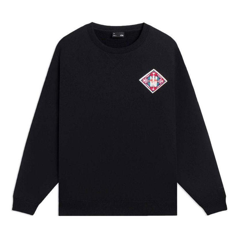 Mikina Li-Ning Kaleidoscope Graphics Sweatshirt Čierna | AWDSF47-1