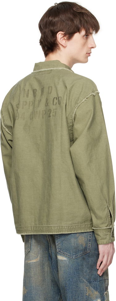 Bunda Neighborhood Neighborhood Untrimmed Zip Long Sleeve Shirt Zelené | 251AQNH-SHM06, 2