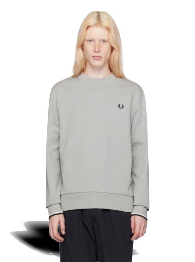 Mikina Fred Perry Embroidered Sweatshirt Šedá | M7535-R28