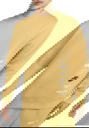 Mikina Nike Club Fleece+ Sweat Béžová | dx0781-725, 0