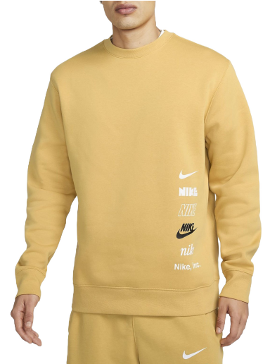 Mikina Nike Club Fleece+ Sweat Béžová | dx0781-725