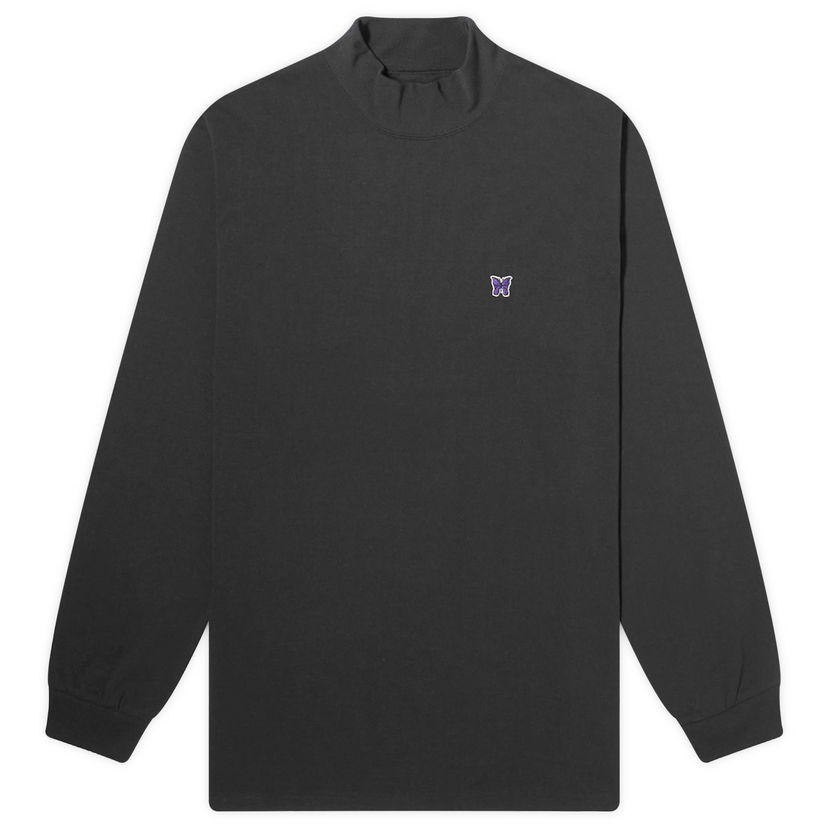 Tričko Needles Long Sleeve Mock Neck Čierna | OT259-C