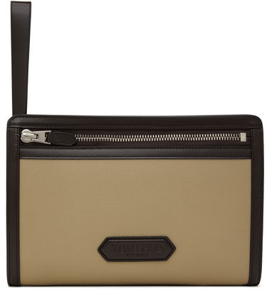 Kabelka Tom Ford Leather Mini Pouch Béžová | H0561-LCL213S, 0