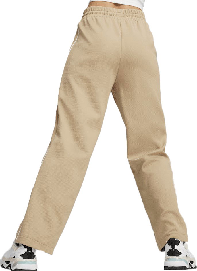 Nohavice a džínsy Puma T7 High Waist Jogginghose Damen Braun F83 Béžová | 624212-83, 1