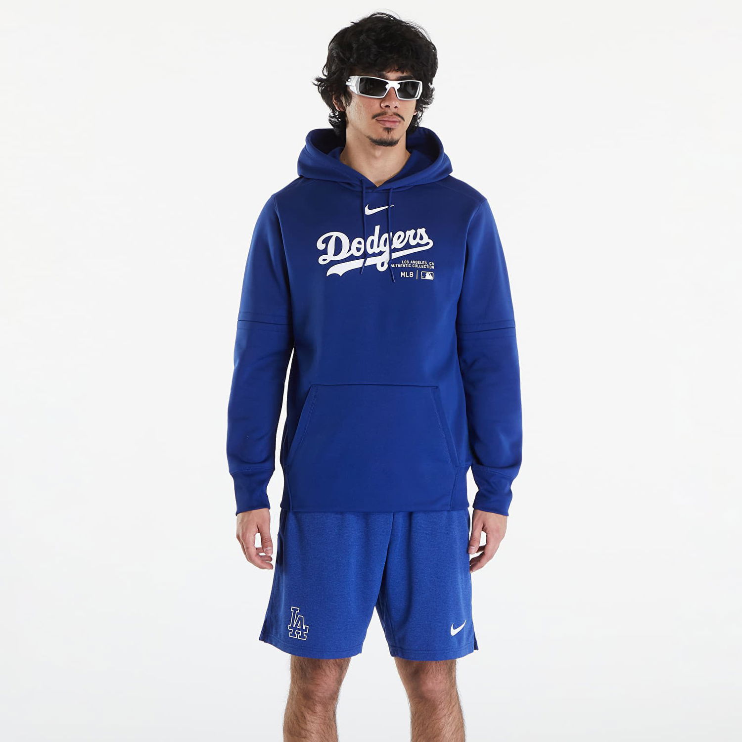Mikina Nike AC TF Hoodie PO Los Angeles Dodgers Deep Royal Blue/ Deep Royal Blue Modrá | NAC3-11L6-LD-J37, 0
