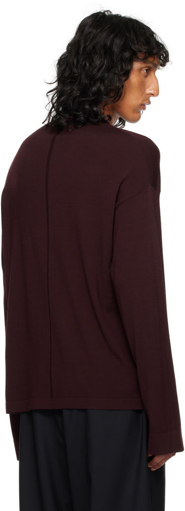 Tričko The Row Belfast Long Sleeve T-Shirt Vínová | 693-Y590, 2