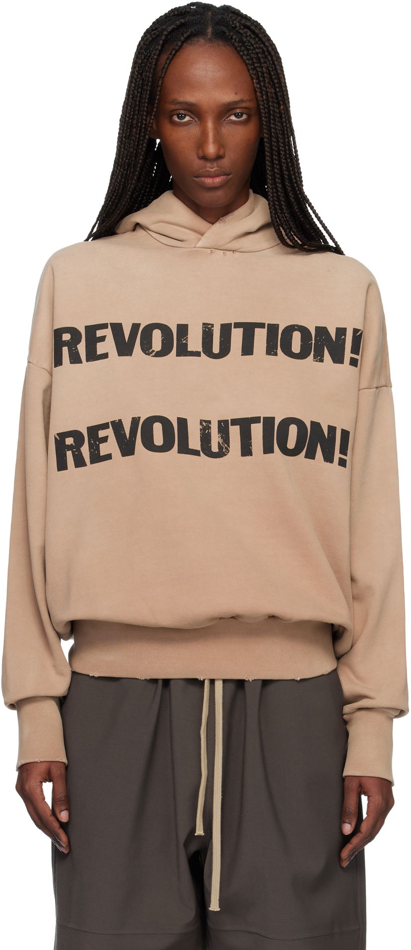 Mikina Fear of God Heavyweight Long Sleeve 'Revolution' Hoodie Béžová | FG25FW12-12112BHFUS