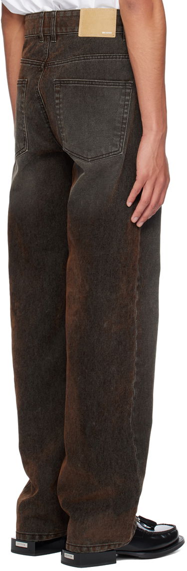 Džínsy We11done We11done Flocked Jeans Hnedá | WD-DP2-24-318-M-BK, 2
