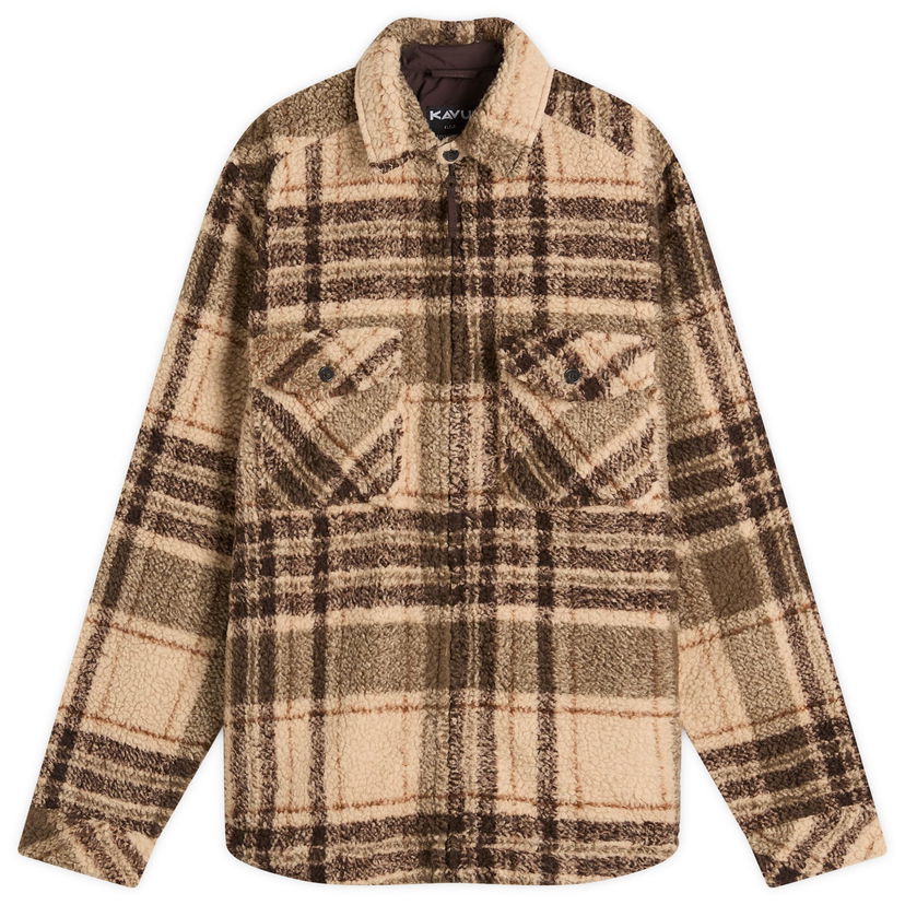 Košeľa KAVU McCord Creek Fleece Overshirt Hnedá | 5260-1055