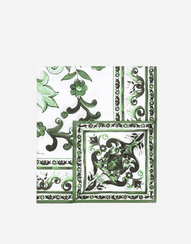 Home decor Dolce & Gabbana Dolce & Gabbana Cotton Sateen Duvet Cover Zelené | TCE049TCAKFUV011, 1