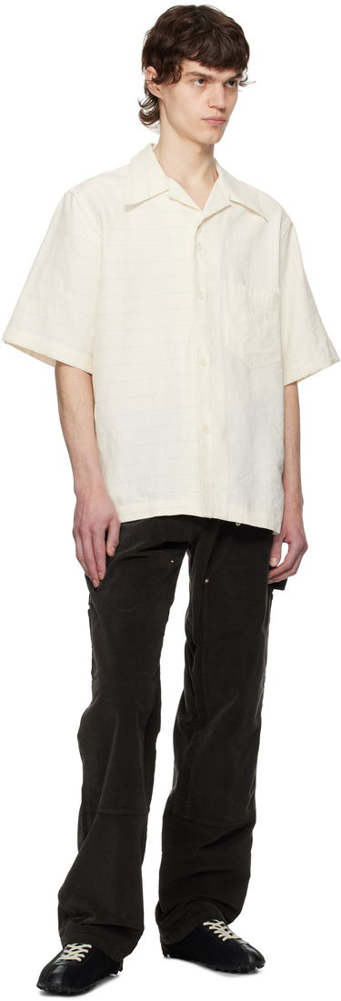 Košeľa Wales Bonner Wales Bonner Highlife Bowling Shirt Biela | MS25SH08-VI02-0959 FLUID VISCO, 3