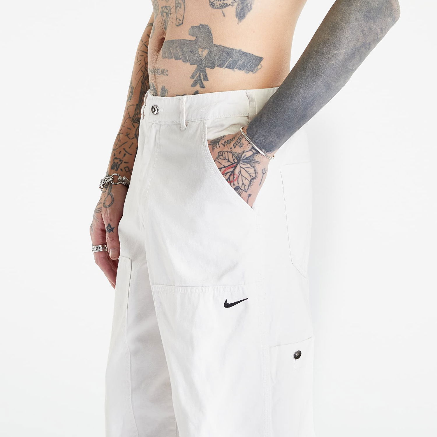 Nohavice Nike Sportswear Double-Panel Pants Biela | DQ5179-030, 1