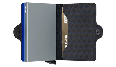Peňaženka Secrid Optical Patterned Wallet Čierna | TOP-Titanium-Blue, 2